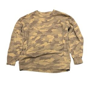 Lululemon Perfectly Oversized Crewneck Womens Size 4 Camo Pullover Sweatshirt